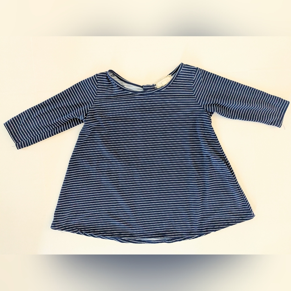 btween Navy and White Striped Kids Top